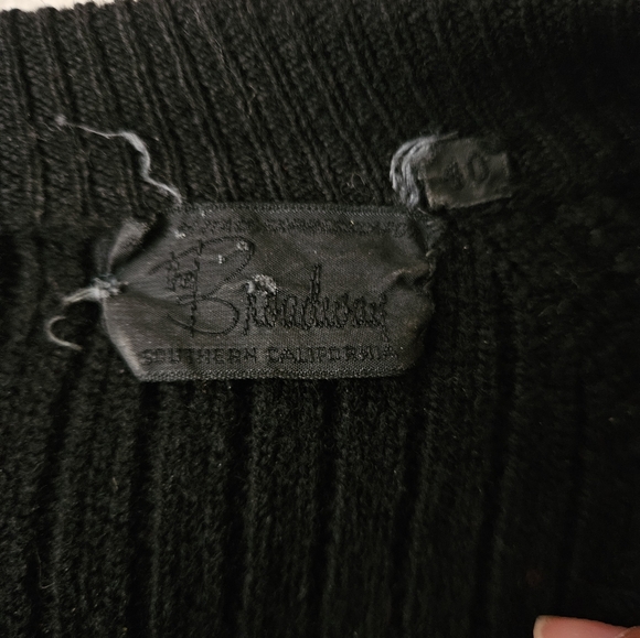 1960's Black Chunky Cardigan - Picture 7 of 7